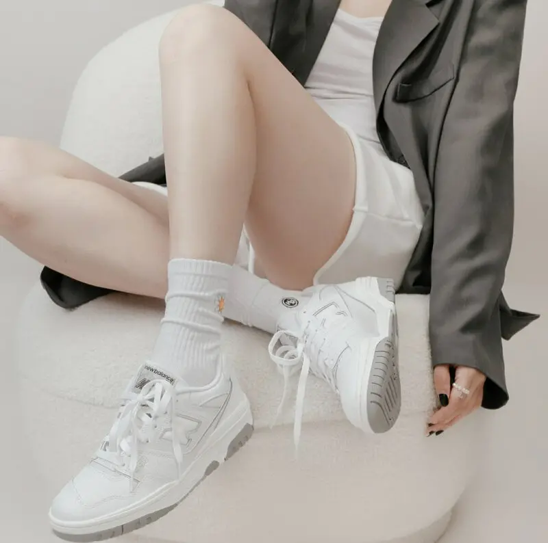 Alternative view of Giày New Balance 550 'White Grey' BB550PB1