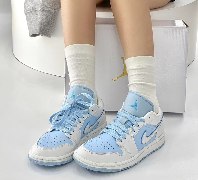 Giày Nike Air Jordan 1 Low 'Ice Blue' DV1299-104 - Ảnh 5