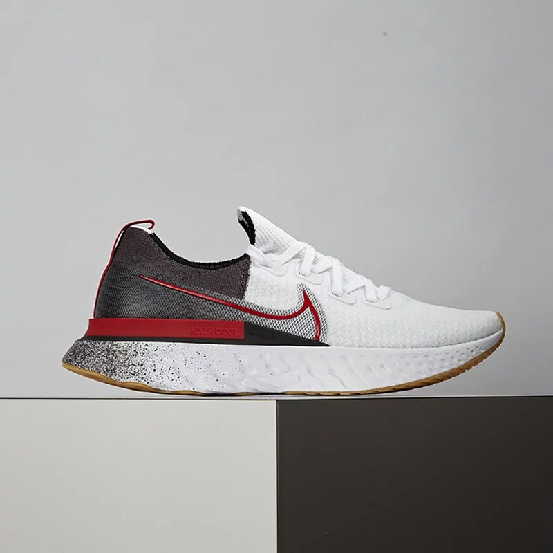 Giày Nike React Infinity Run Flyknit 'White University Red' CW5245-100 - Ảnh 2