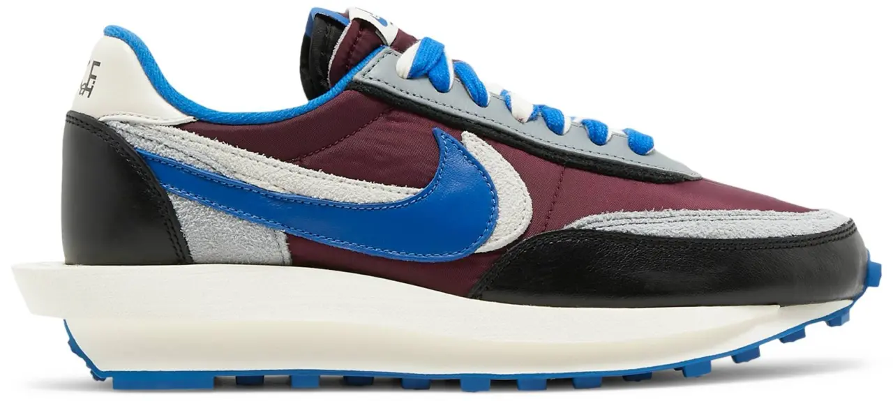 Giày Nike Sacai x Undercover x LDWaffle 'Night Maroon Team Royal' DJ4877-600
