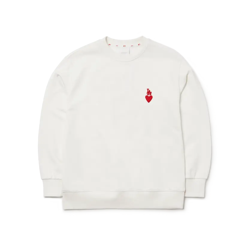 Áo MLB Heart Back Big Logo Sweater 3AMTH0314-07IVS