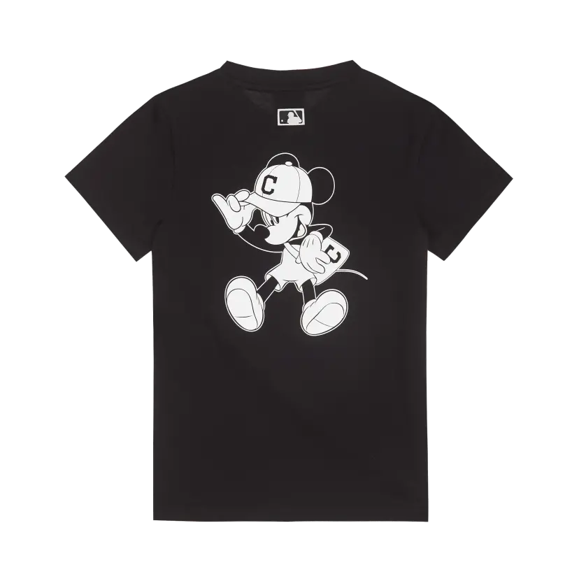 Alternative view of Áo MLB X Disney Short Sleeve T Shirt Cleveland Indians Black 31TSK1031-45L