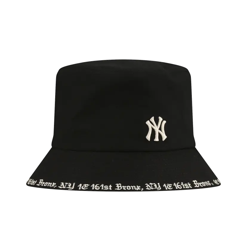 Mũ MLB Gothic Stadium Bucket Hat New York Yankees Black 32CPHG011-50L