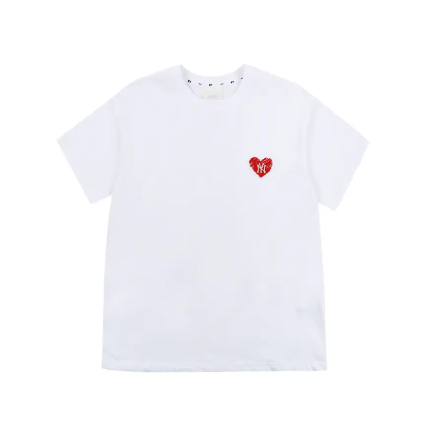 Áo MLB Heart Overfit White 31TSH1131-50W