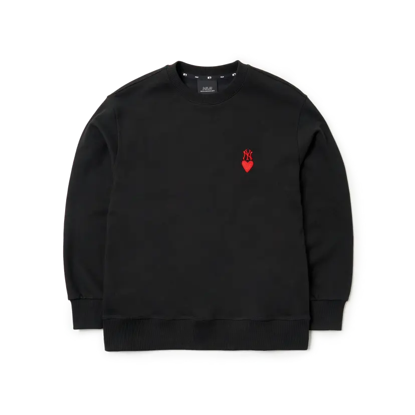 Áo MLB Heart Back Big Logo Sweater 3AMTH0314-50BKS