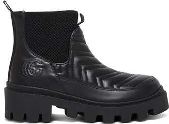 Giày Gucci Women's Matelassé Chelsea Boot 643958-DH7D0-1000