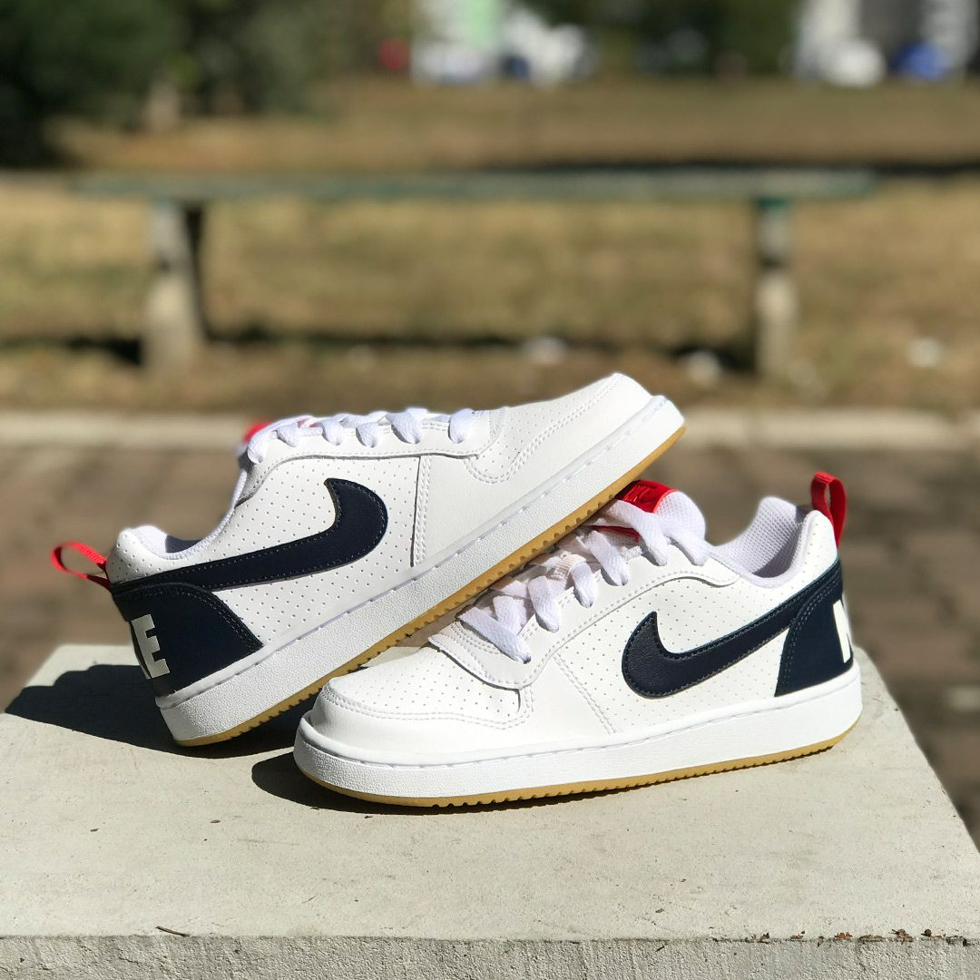 Giày Nike Court Borough Low GS 'White Obsidian Gum' 839985-105 - Ảnh 4