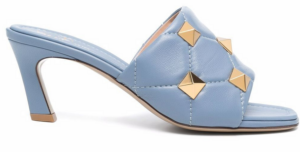 Giày Valentino Roman stud leather mules WW2S0BK3ZCG56Y