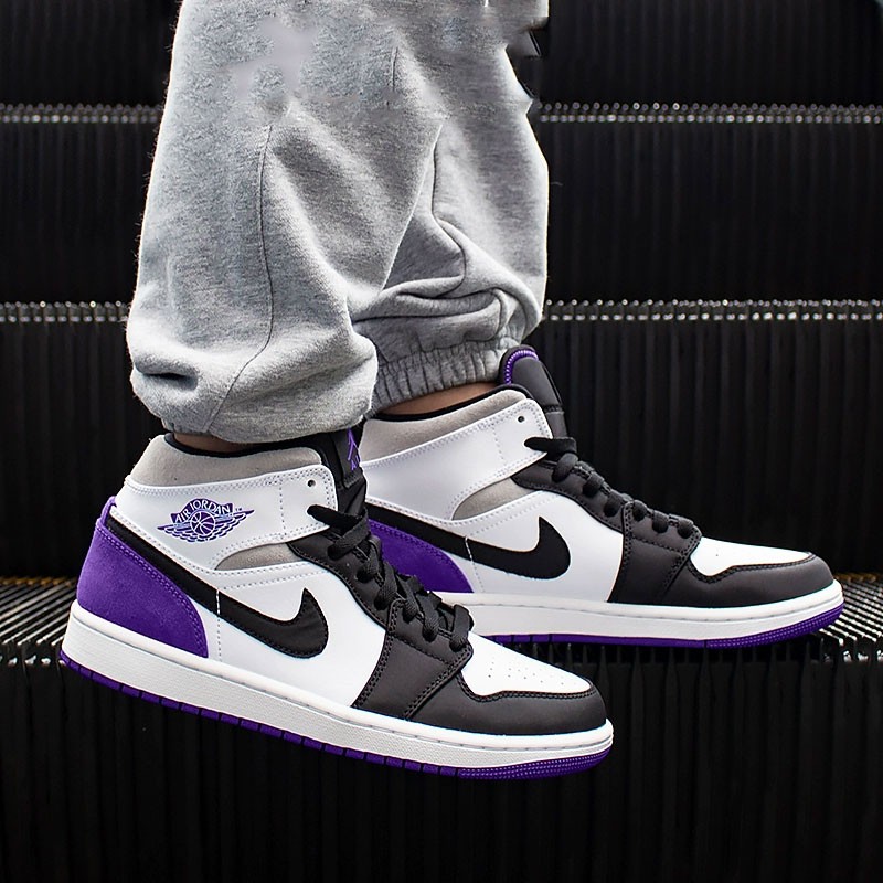 Giày Nike Air Jordan 1 Mid 8 SE 'Varsity Purple' 852542-105 - Ảnh 3