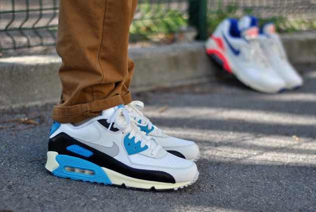 Giày Nike Air Max 90 Retro 'Laser Blue' 2020 CJ6779-100 - Ảnh 4