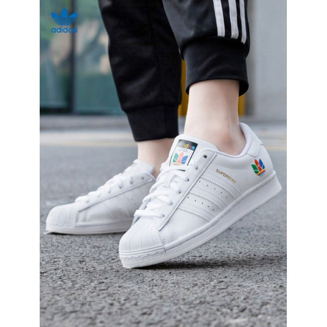 Giày Adidas Wmns Superstar 'White Real Magenta' FW3694 - Ảnh 5