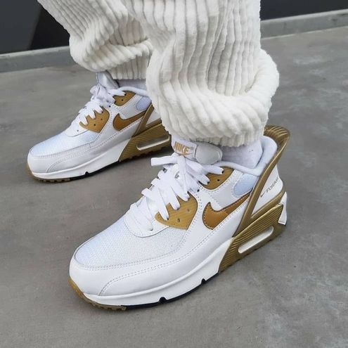 Giày Nike Air Max 90 Flyease 'White Gold' CU0814-100 - Ảnh 3