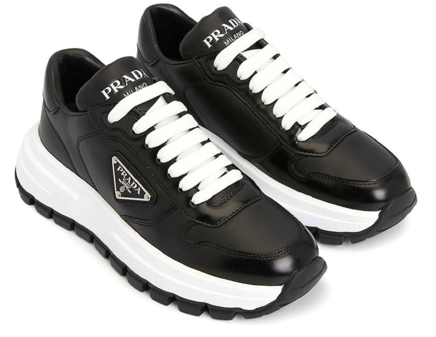 Giày Prada Spazzolato Logo 'Black' 1E804M 3LKI F0632 - Ảnh 4