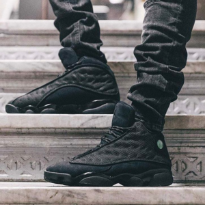 Alternative view of Giày Nike Air Jordan 13 Retro BG 'Black Cat' 884129-011