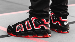 Alternative view of Giày Nike Air More Uptempo 96 BG 'Laser Crimson' 415082-010