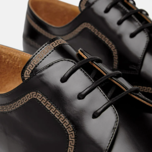 Alternative view of Giày Versace Greca Leather Lace Up Black 1000773-D9VAC-1B000