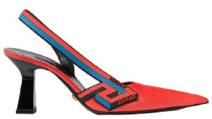 Giày Versace La Greca Signature Sling-Back Pumps 1001831-DVT2P-1R33V