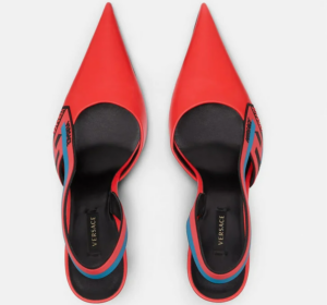 Alternative view of Giày Versace La Greca Signature Sling-Back Pumps 1001831-DVT2P-1R33V