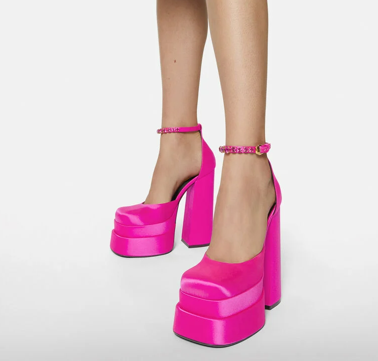 Giày Versace Medusa Aevitas Platform Pumps 1002005-DRA67-1PA4V - Ảnh 5