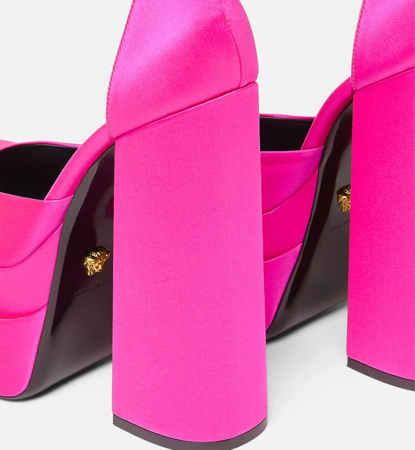 Giày Versace Medusa Aevitas Platform Pumps 1002005-DRA67-1PA4V - Ảnh 4