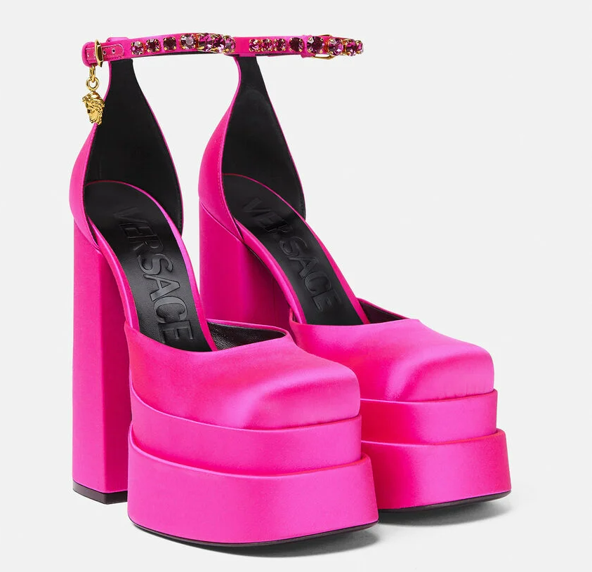Giày Versace Medusa Aevitas Platform Pumps 1002005-DRA67-1PA4V - Ảnh 3