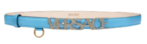 Thắt Lưng Versace Logo Crystal Belt Pink Blue 1002202-1A01051-1U30V