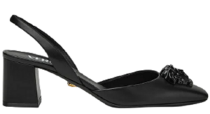 Giày Versace La Medusa Leather Sling-back Pumps 1003138-DVT2P-1B090