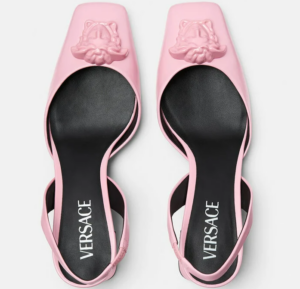 Alternative view of Giày Versace La Medusa Leather Sling-back Pumps 1003138-DVT2P-1P650