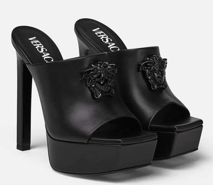 Giày Versace Platform Mules 1003308-DVT2P-1B090 - Ảnh 3