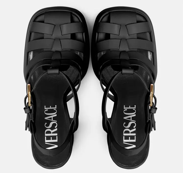Alternative view of Giày Versace La Medusa Platform Sandals 1003326-DVT2P-1B00V