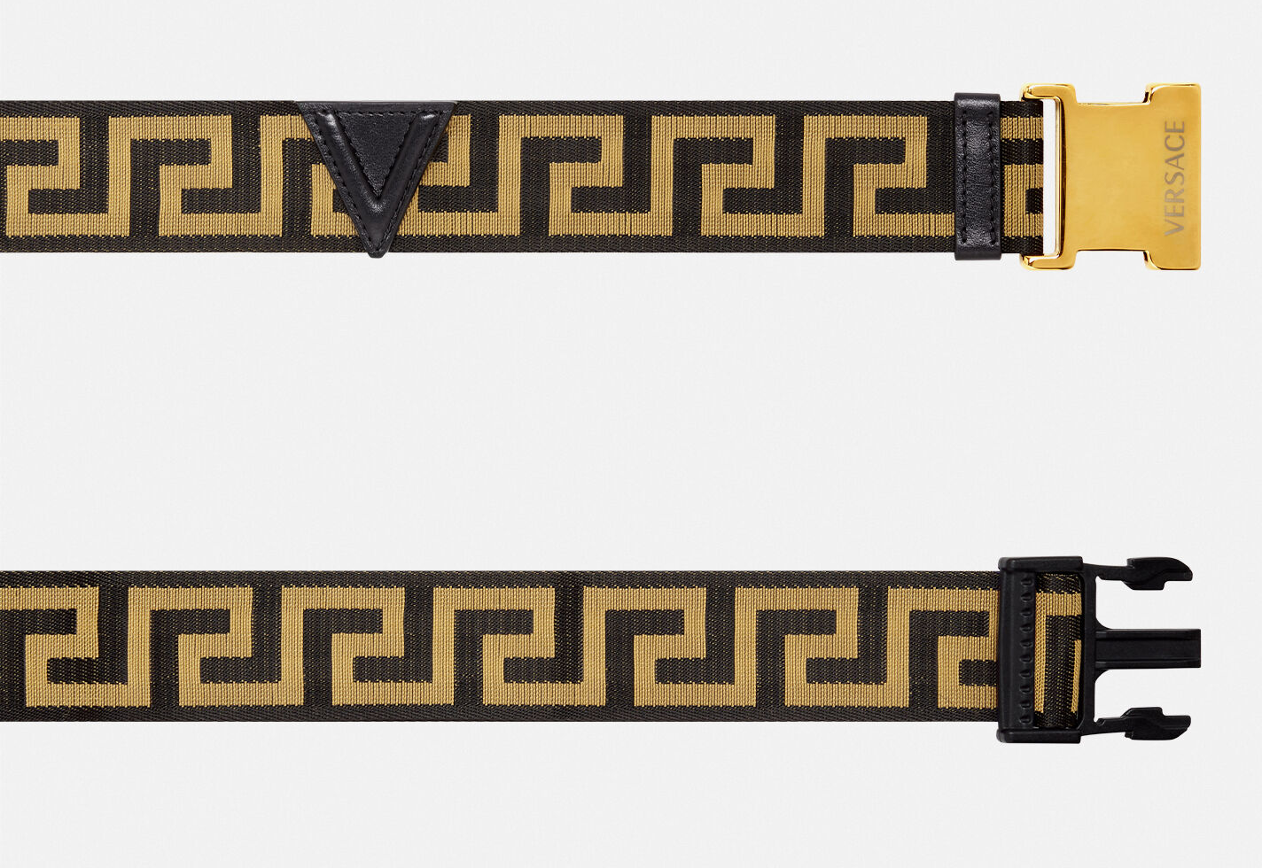 Thắt Lưng Versace Greca Ribbon Belt Black Gold DCU8577-DNAS68-2B15V - Ảnh 3