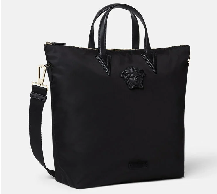 Túi Versace La Medusa Nylon Tote Bag Black DFB8503-DNY8ME-D41NP - Ảnh 5