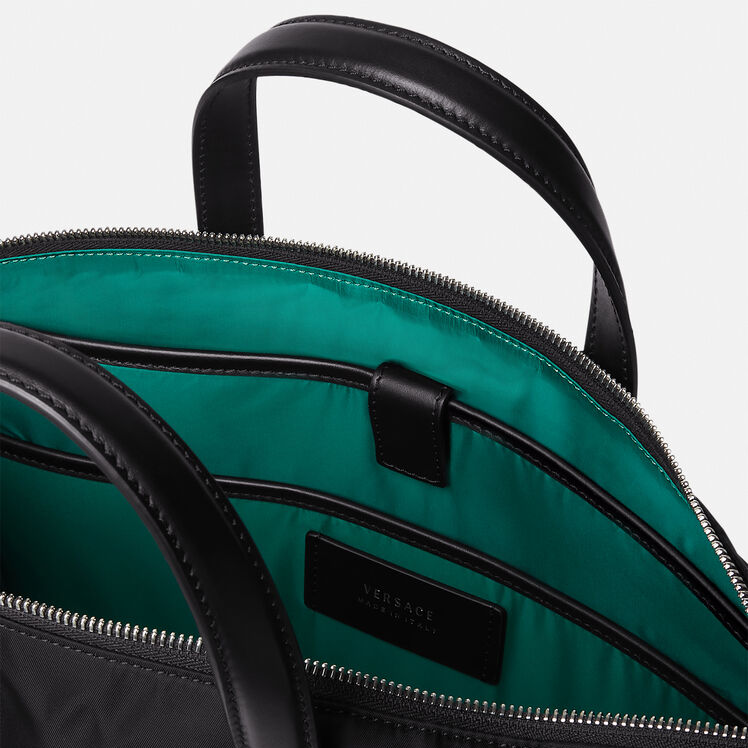 Túi Versace La Medusa Nylon Tote Bag Black DFB8503-DNY8ME-D41NP - Ảnh 3