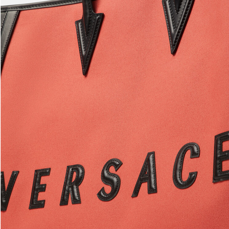 Túi Versace Cabas Logo Tote Red Black DFB8579-DTEVT5-2R28P - Ảnh 2