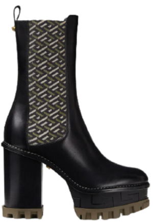 Giày Versace La Greca Signature Ankle Boots DST420Q-1A01735-5B15V