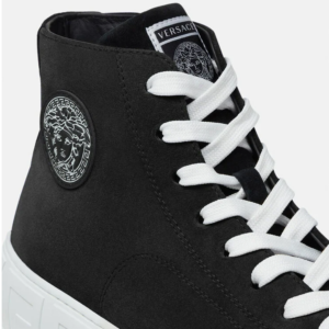 Alternative view of Giày Versace Greca Suede High Top Trainers Black DSU8403-1A00784-1B000