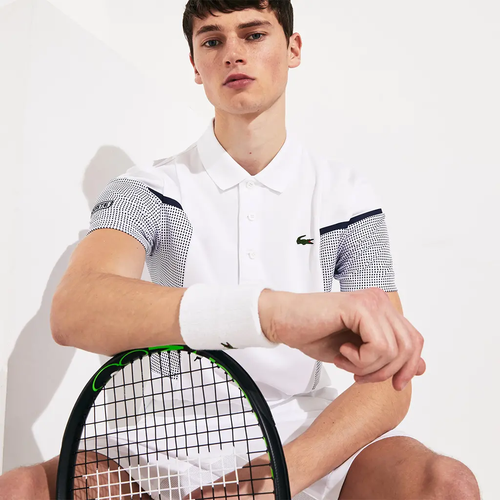 Alternative view of Áo Lacoste Polo SPORT Mesh Panel Tennis White DH4754-51-RHG