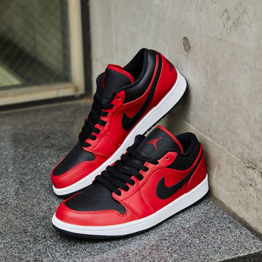 Giày Nike Air Jordan 1 Low 'Reverse Bred' 553558-605 - Ảnh 6
