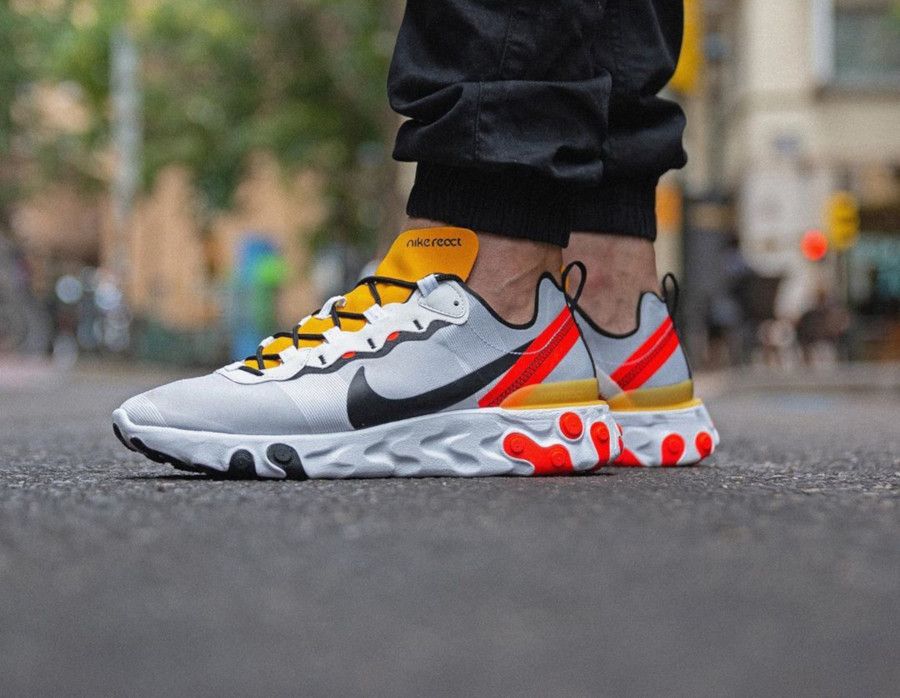 Giày Nike React Element 55 Bright Crimson BQ6166-102 - Ảnh 3