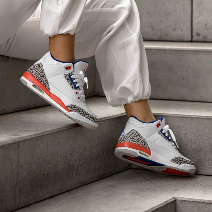 Giày Nike Air Jordan 3 Retro GS 'Knicks' 398614-148 - Ảnh 5