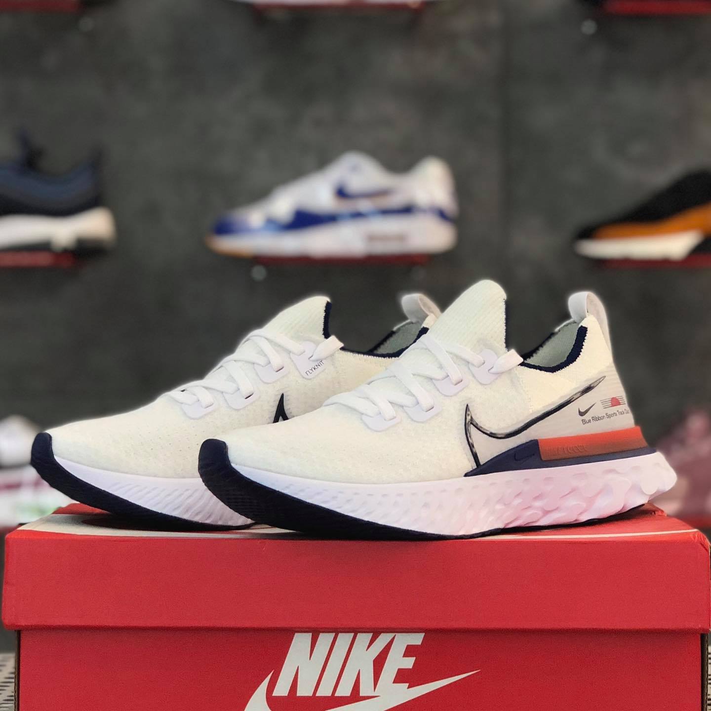 Giày Nike React Infinity Run Flyknit 'Blue Ribbon Sports' CW7597-100 - Ảnh 2