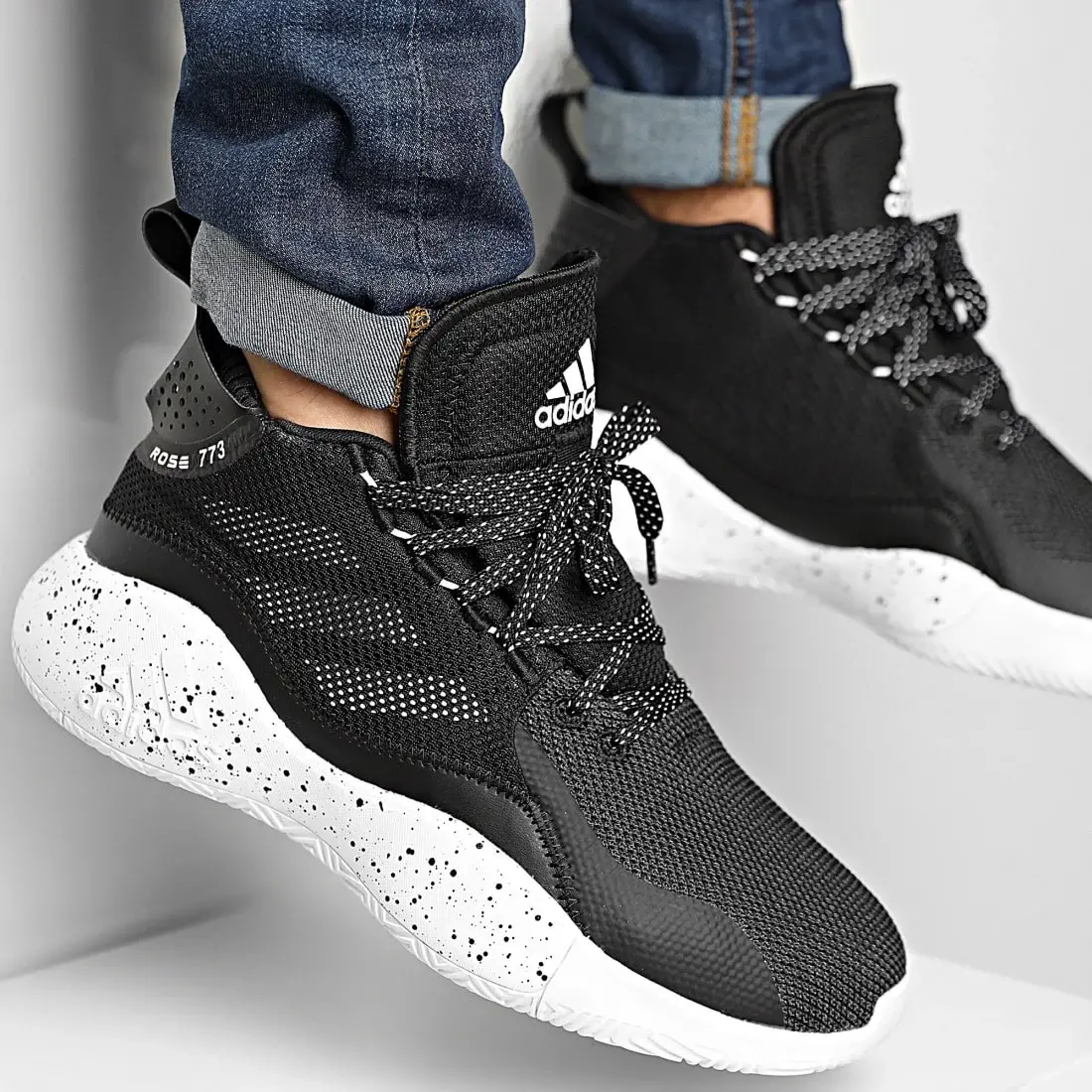 Alternative view of Giày Adidas D Rose 773 'Core Black' FX7123