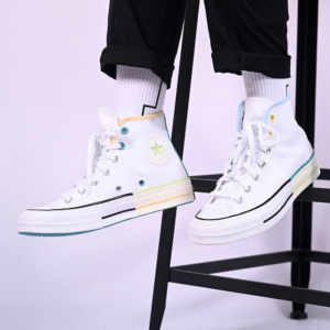 Giay Converse Chuck 70 High 'White Pack Chambray Blue' 171179C