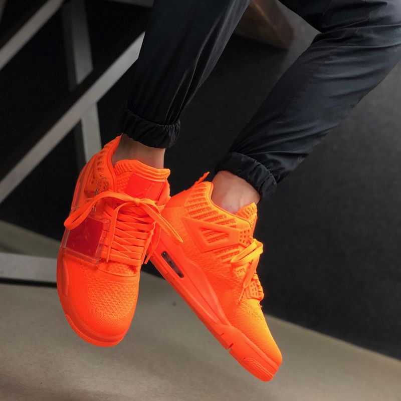Giày Nike Air Jordan 4 Flyknit 'Total Orange' AQ3559-800 - Ảnh 4