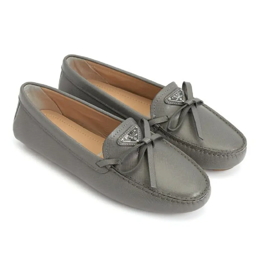 Alternative view of Giày Prada Saffiano 'Gray' 1DD071-053-F0K44