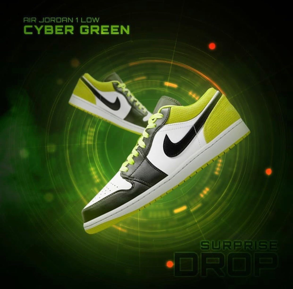 Giày Nike Air Jordan 1 Low 'Cyber' CK3022-003 - Ảnh 8