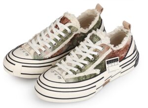 Alternative view of Giày xVESSEL G.O.P Lows Corduroy Brown Tie Dye S21X15H