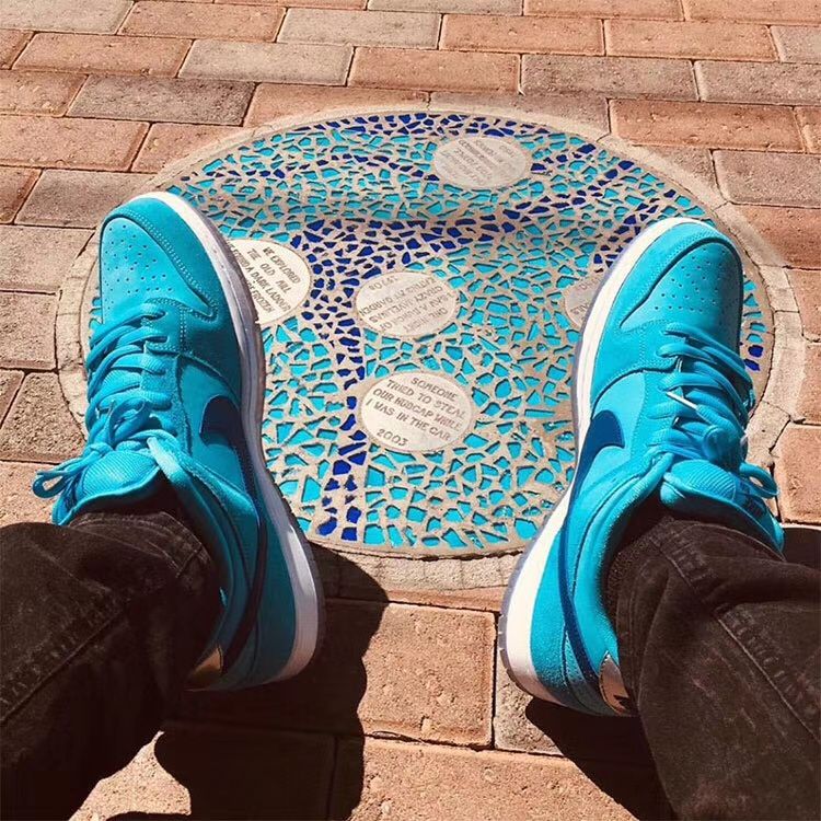 Giày Nike Dunk Low SB 'Blue Fury' BQ6817-400 - Ảnh 3