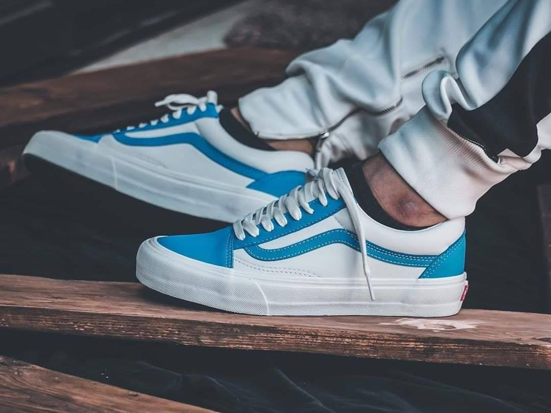 Giày Vans Old Skool VLT LX 'Bonnie Blue Marshmallow' VN0A4BVFXG0 - Ảnh 6