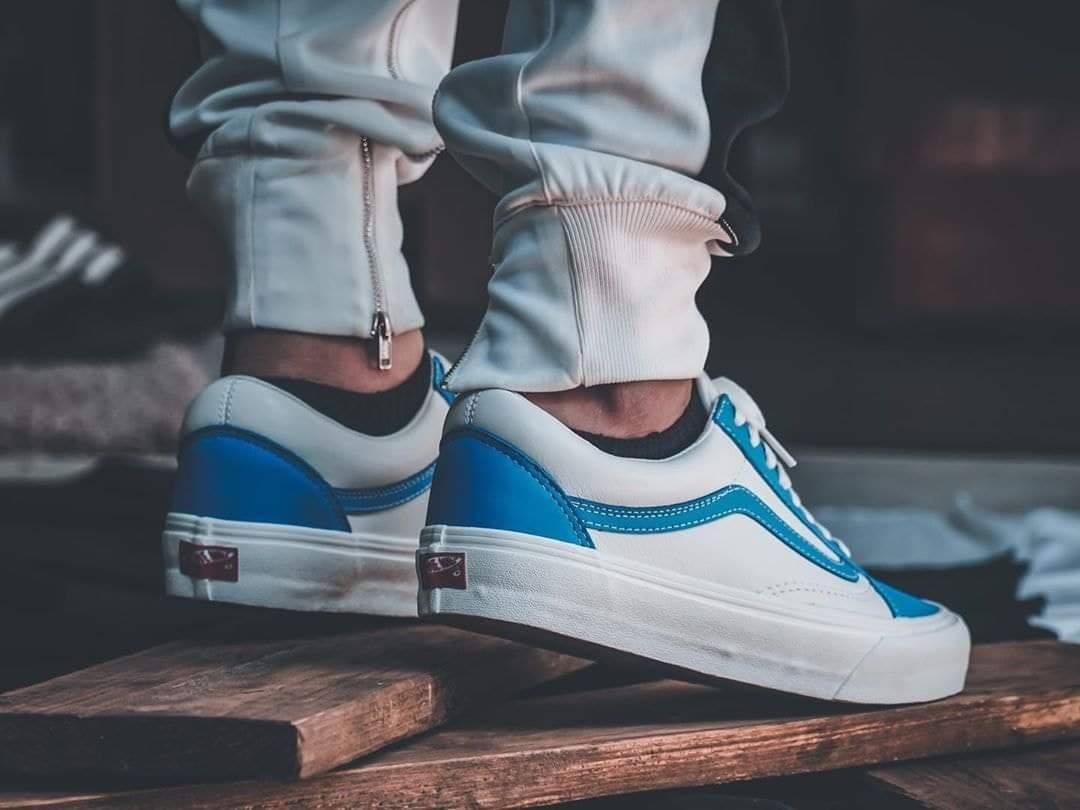 Giày Vans Old Skool VLT LX 'Bonnie Blue Marshmallow' VN0A4BVFXG0 - Ảnh 7